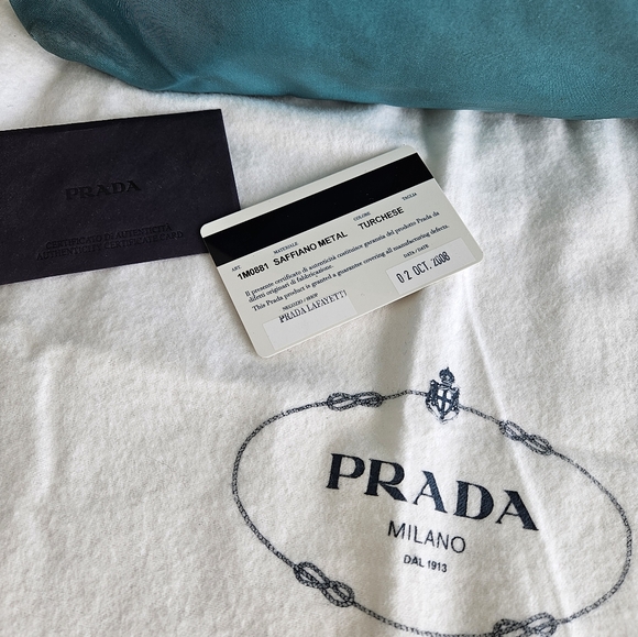 Prada Tessuto Nylon Turquoise Tote bag - Picture 8 of 13